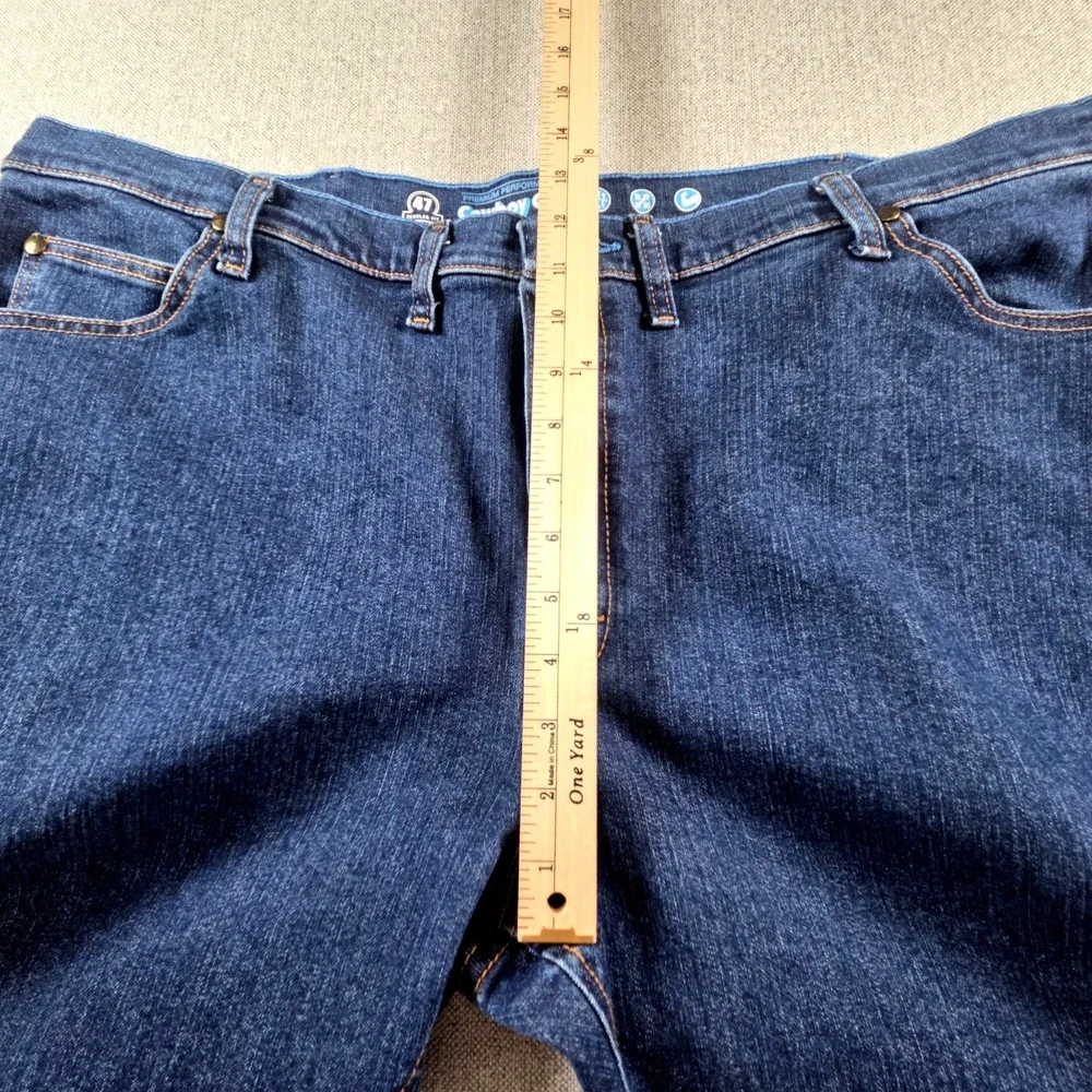 Wrangler Cowboy Cut Dark Wash Jeans Men's‎ 47 x 30 Regular Fit Western Rodeo